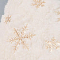 New Ins Christmas Cover Plush Snowflake Sequin Rabbit Hair Pillow Cover