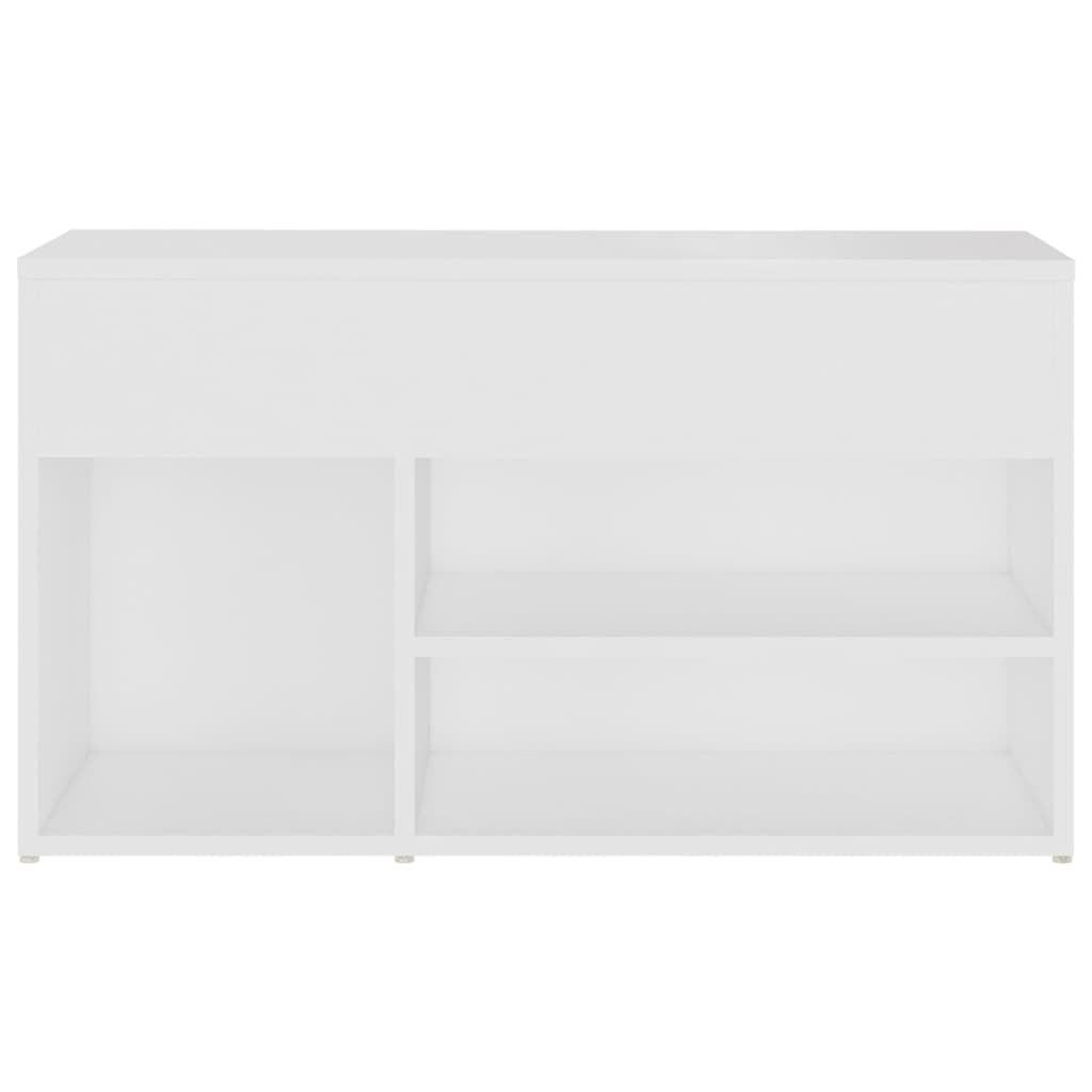 vidaXL Shoe Bench White 80x30x45 cm Engineered Wood