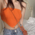 Knitted Tube Top Bottoming Vest