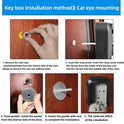 Wall Mounted Key Safe, 4 Combination Key Safe Outdoor Security Key Lock Box