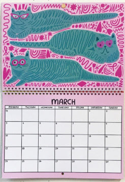 Cat Calendar Wall Planner