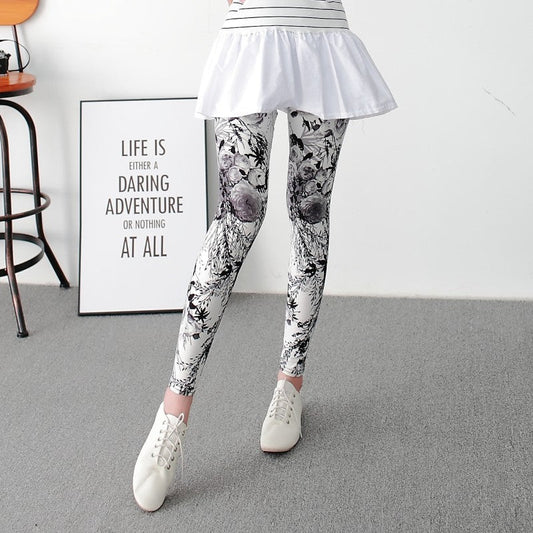 New Women's Clothing Korean Style Ankle-length Stretchy Milk Silk Oversized Leggings Outer Wear