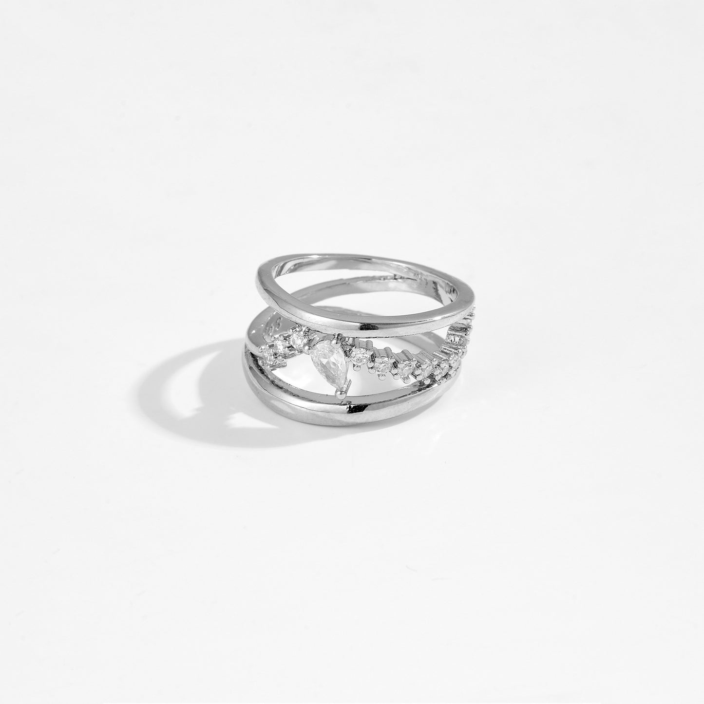 Irregular Design Double-layer Ring