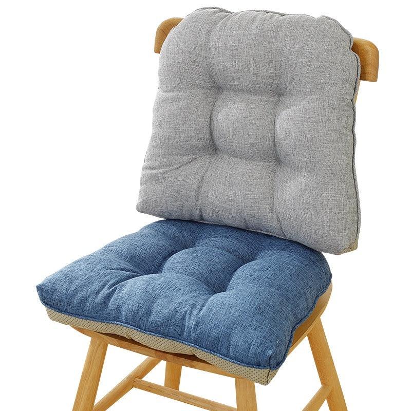 Cotton And Linen Chair Cushion Thickened Non-slip Corduroy Pearl