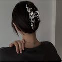 Niche Design Irregular Liquid Metal Barrettes Female Head Shark Clip