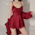 Underwear Pure Lace Slip Nightdress Outerwear Gown Homewear Suit