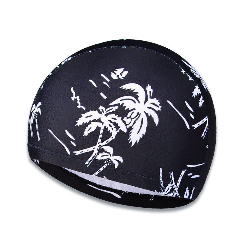 Men's And Women's Fashion Printing Quick-drying Breathable Swimming Hat