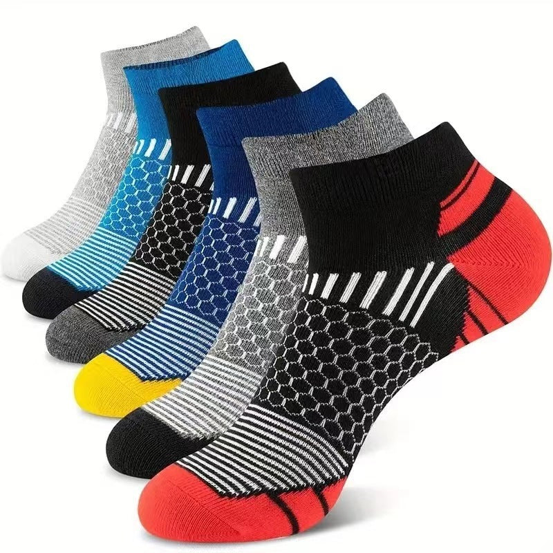 Running Basketball Outdoor Socks Men's Breathable Sweat Absorbing Socks Ankle Socks