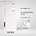 Paper New Small White Book Simple Style Plaid Journal Book Children's Notebook Mesh Notebook