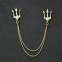 Fashion Simple Men's Chain Rudder Brooch