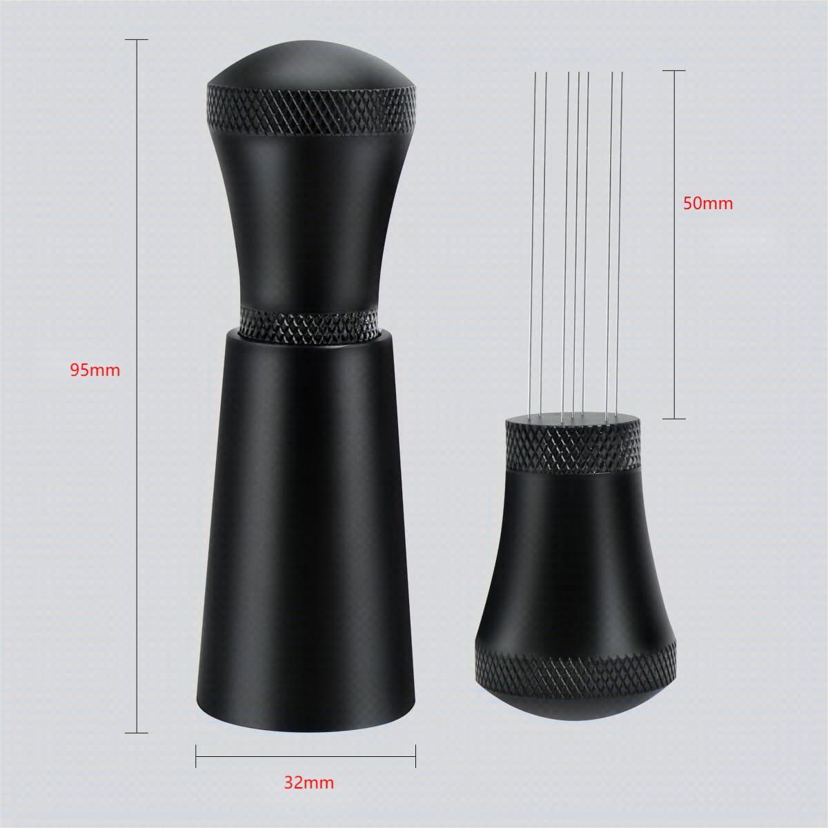 Coffee Cloth Needle Stainless Steel Needle Coffee Distributor Suit With Base