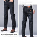 Autumn Thick Jeans Men's Loose Straight