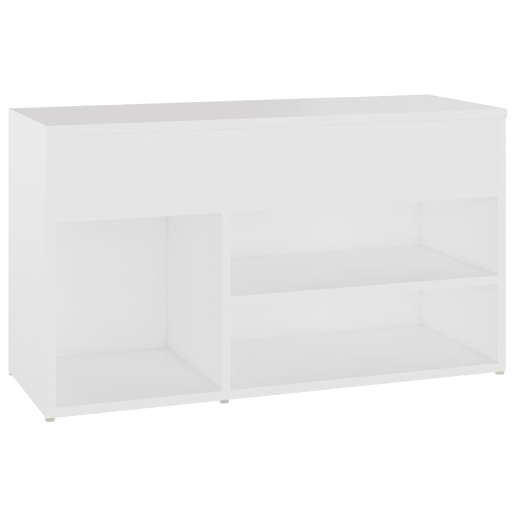 vidaXL Shoe Bench White 80x30x45 cm Engineered Wood