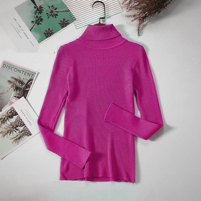 Bottoming Shirt Women's Long-sleeved Pullover All-match Slim-fitting Tight-fitting Sweater