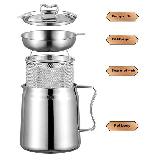Thickened 304 Stainless Steel Oil Filter Pot