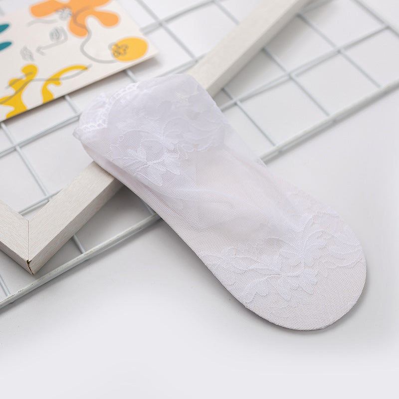 Invisible Shallow Mouth Thin Lace Socks Lace Socks