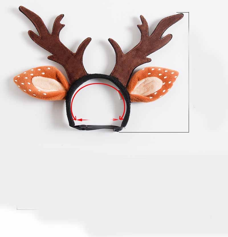 Cute Plush Pet Christmas Antler Headband