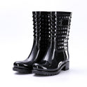 High Tube Rivet Rain Boots Adult Non-slip