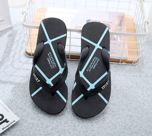 Men's And Women's Shoes Beach Non-slip Korean Version Flat Flip-flops