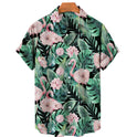 Men's 3D Digital Printing Tropical Forest Animal Hawaiian Shirt