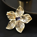 Purple Flower Brooch Beautifully Designed