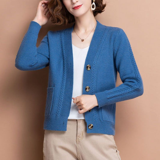 Women's Short Foreign Style Sweater Cardigan Fashion Outside