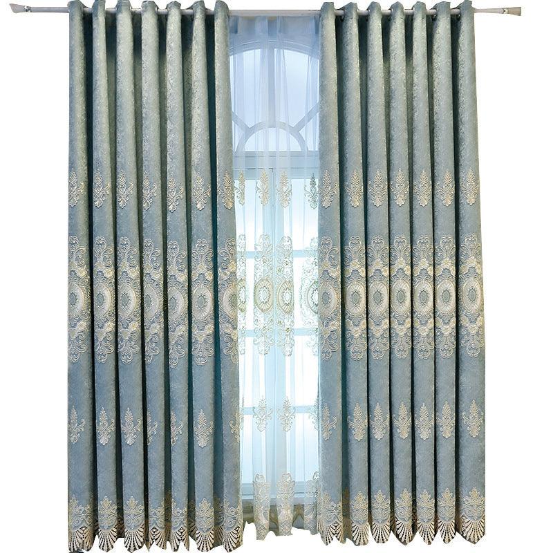 Living Room Bedroom Embroidered Curtain Shading