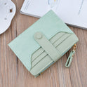 Fashion Zipper Hasp Leather Wallet Card Holder