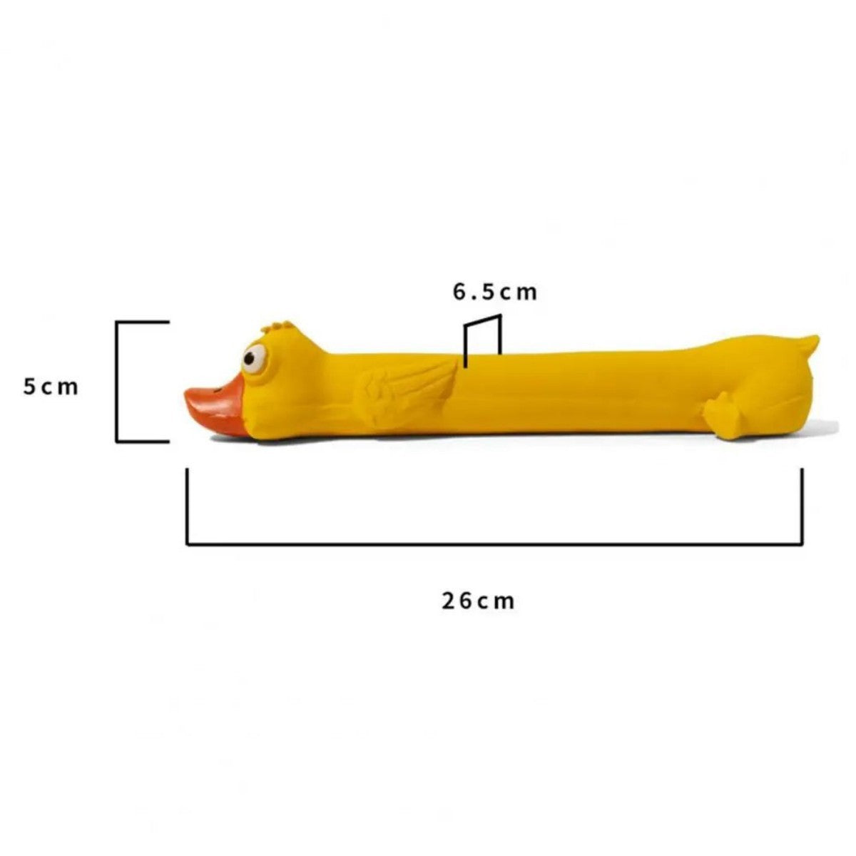 Teeth Grinding Latex Dog Toy Dental Health Durable Dog Toy Cute Yellow Duck Design Squeak Dog Toy For Teeth Boredom Relief