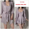 Underwear Pure Lace Slip Nightdress Outerwear Gown Homewear Suit