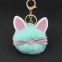 Personalized Ears Kitten Beard Plush Cute Keychain