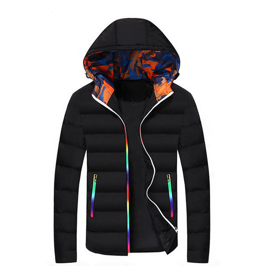 Detachable Collar Teenagers Solid Color Down Jacket