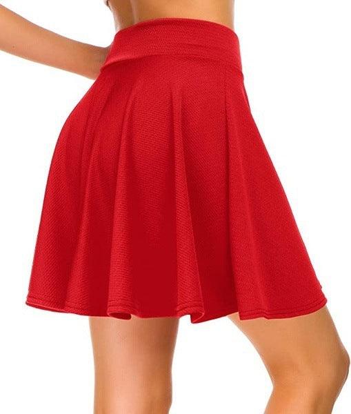 Women's Basic Solid Color Casual Skirt