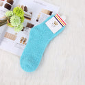 Solid Color Thick Warmth Floor Socks