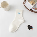 Women's Mid-calf Socks Fashionable Thin Cute