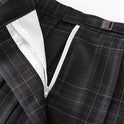 Women's High Waist Plaid Uniform Pleated Skirt