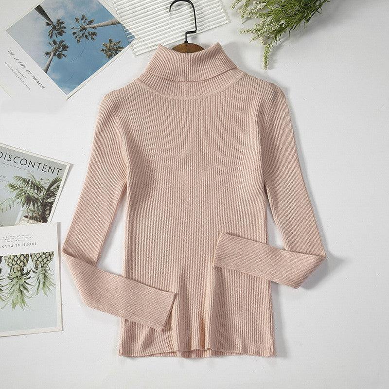 Bottoming Shirt Women's Long-sleeved Pullover All-match Slim-fitting Tight-fitting Sweater