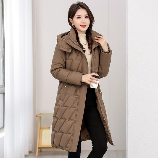 Mid-length Slim Fit Plus Size Cotton-padded Coat For Women Winter New