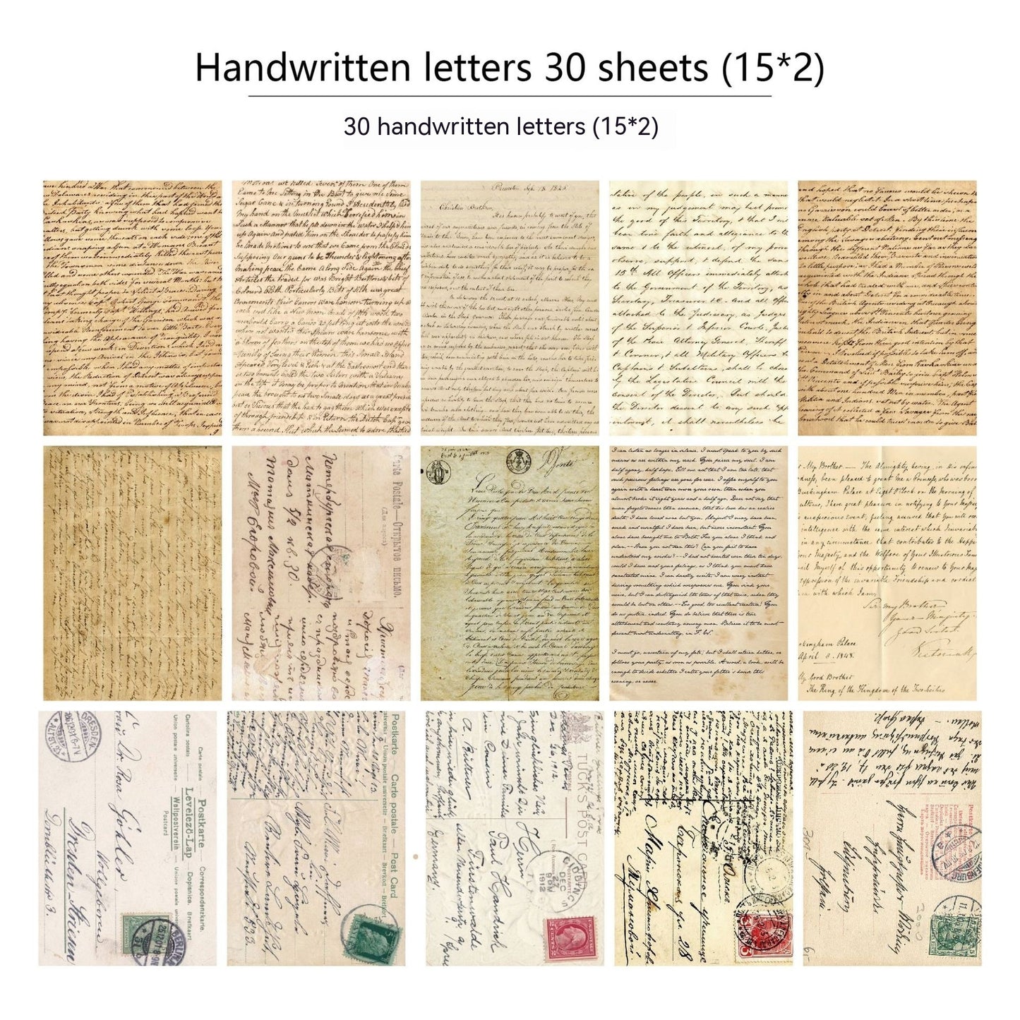 30 Pieces Diary Newspaper Decoration Scrapbook Material Paper