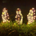 3X Christmas Penguin Acrylic LED Light Up Decoration Indoor Outdoor Figurine