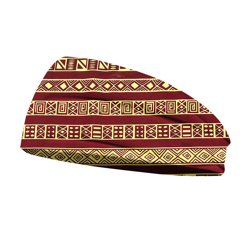 African Geometric Print Men's And Women's Fashion Simple Headband