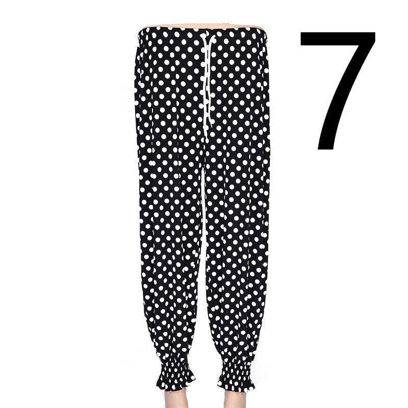 Women's Loose Drawstring High Waist Lantern Slacks