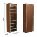 27 Pairs 10 Layers Shoe Cabinet Storage Organizer Shoe Rack Bracket