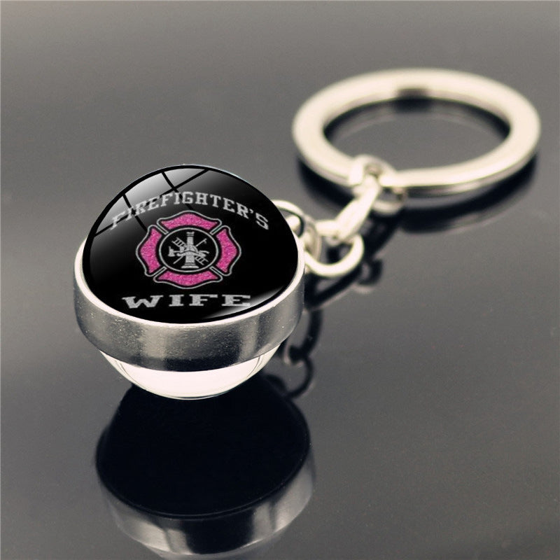 New Double-sided Gem Keychain