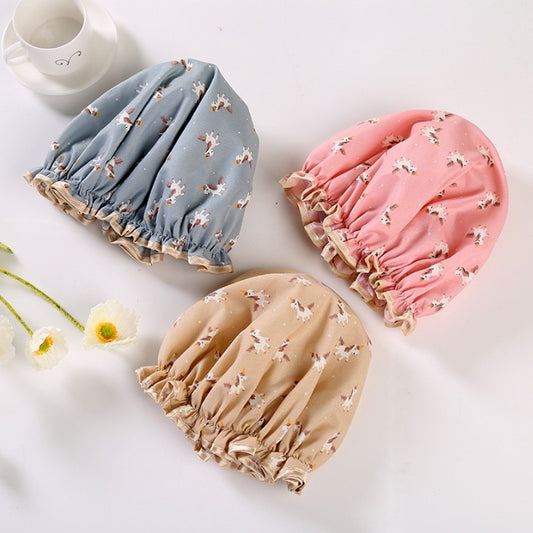 Double-layer Waterproof Shower Cap Disposable Hair