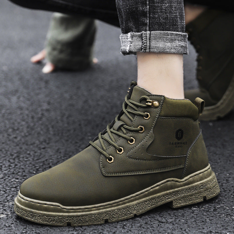 DroKorean Style Trendy High-top Men's Shoes