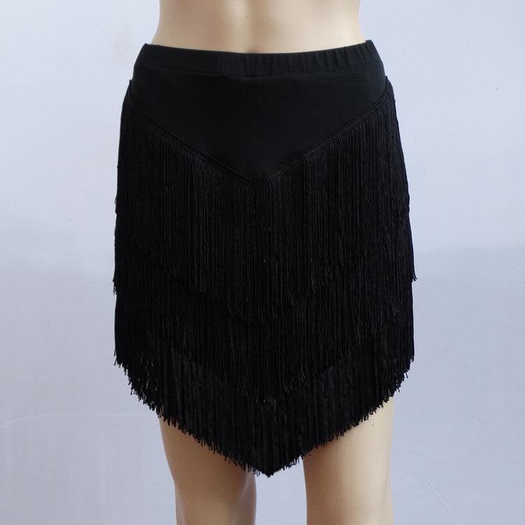 Women's SkirtLatin Dance Tassel Skirt For Women's Adult Short Skirt