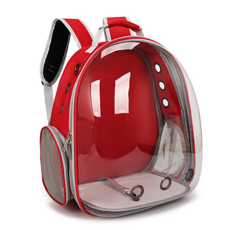 Cat bag, pet backpack for going out, portable transparent space capsule, pet bag for going out, breathable backpack for cats
