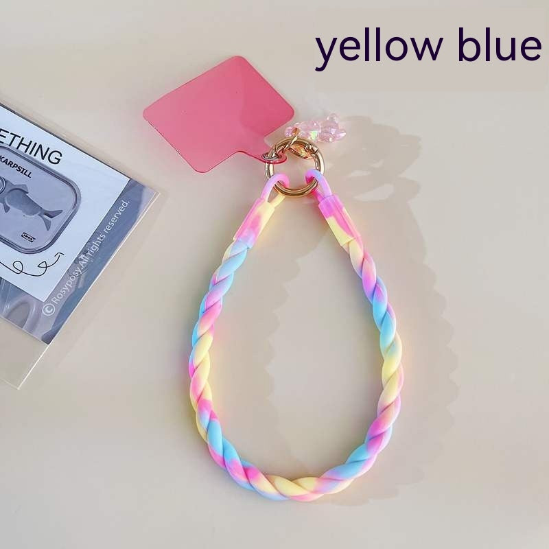 Phone Case Lanyard Suitable For Silicone Split Lanyard Keychain Short Rope Mobile Phone Pendant Gasket