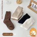 Women's Autumn And Winter Warm Plush Mid Length Socks